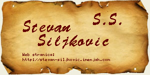 Stevan Šiljković vizit kartica